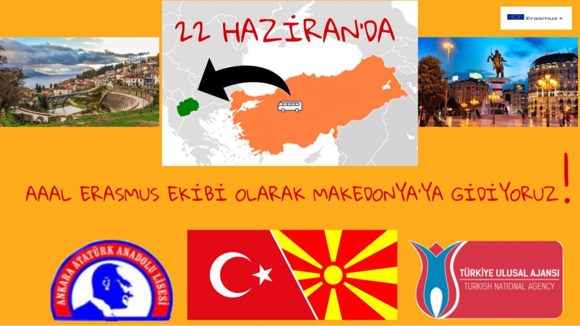 Okulumuz Erasmus KA2 projesi kapsamında Kuzey Makedonya'ya Yolculuğumuz Başlıyor. 